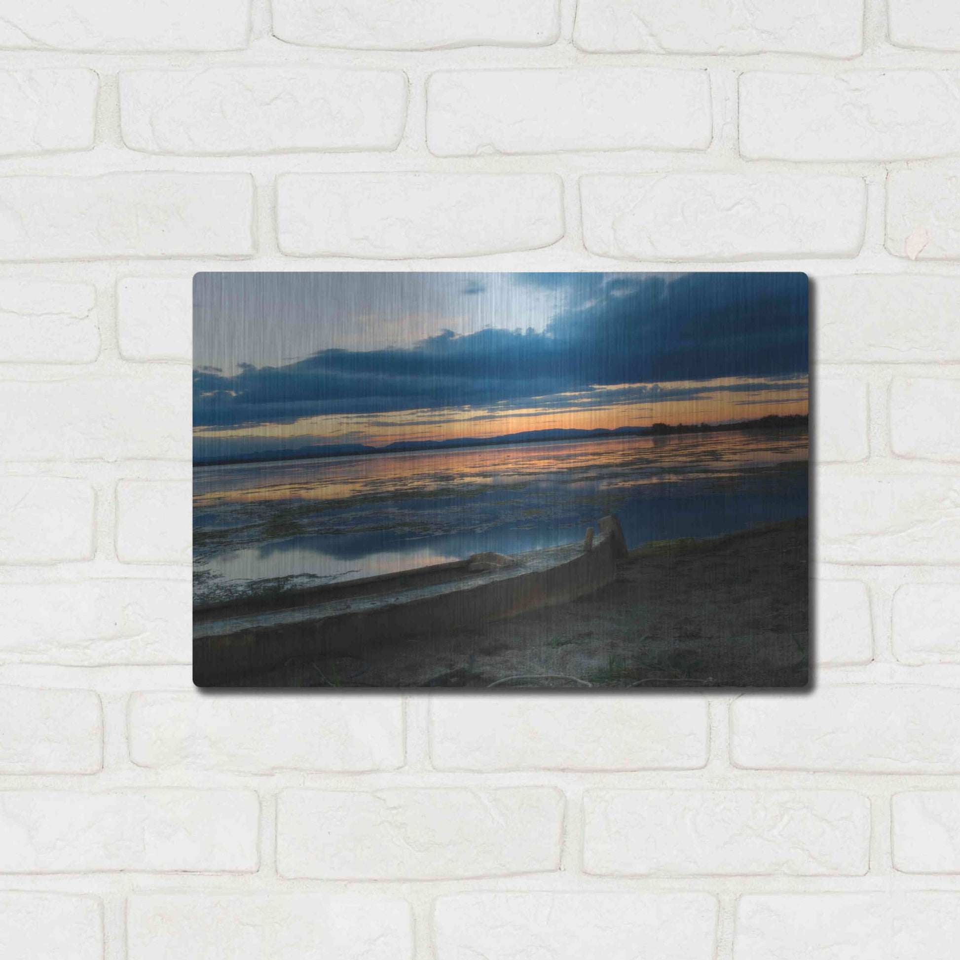 Luxe Metal Art 'Complementary colors in Nature' by Sebastien Lory, Metal Wall Art,16x12