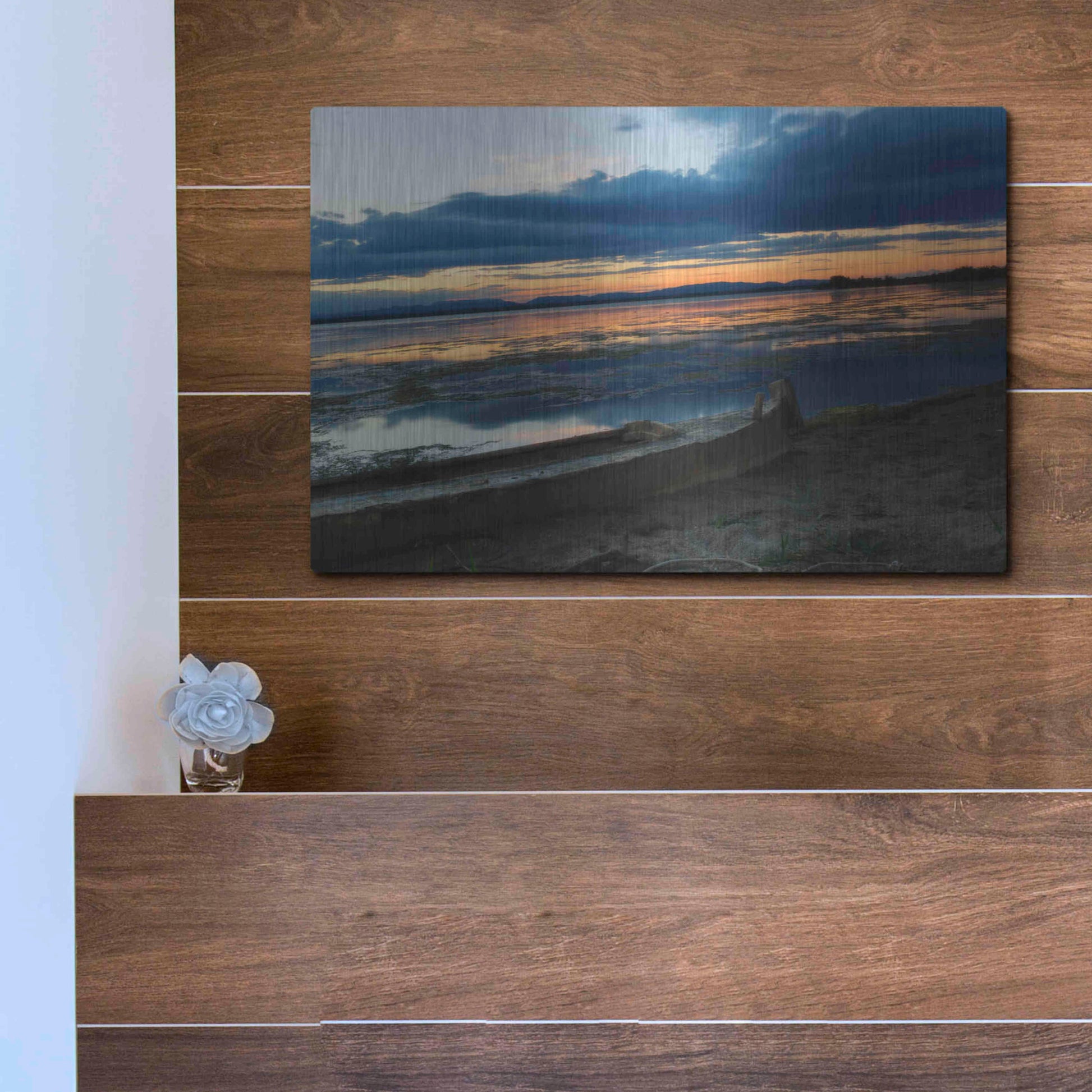 Luxe Metal Art 'Complementary colors in Nature' by Sebastien Lory, Metal Wall Art,16x12