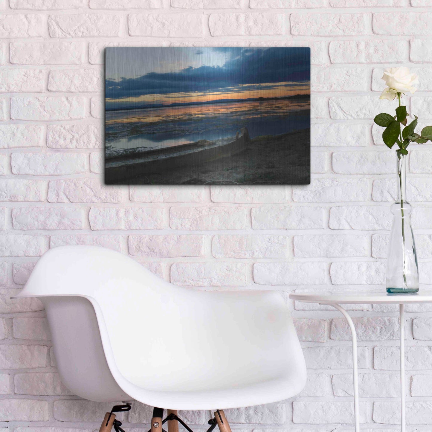 Luxe Metal Art 'Complementary colors in Nature' by Sebastien Lory, Metal Wall Art,24x16