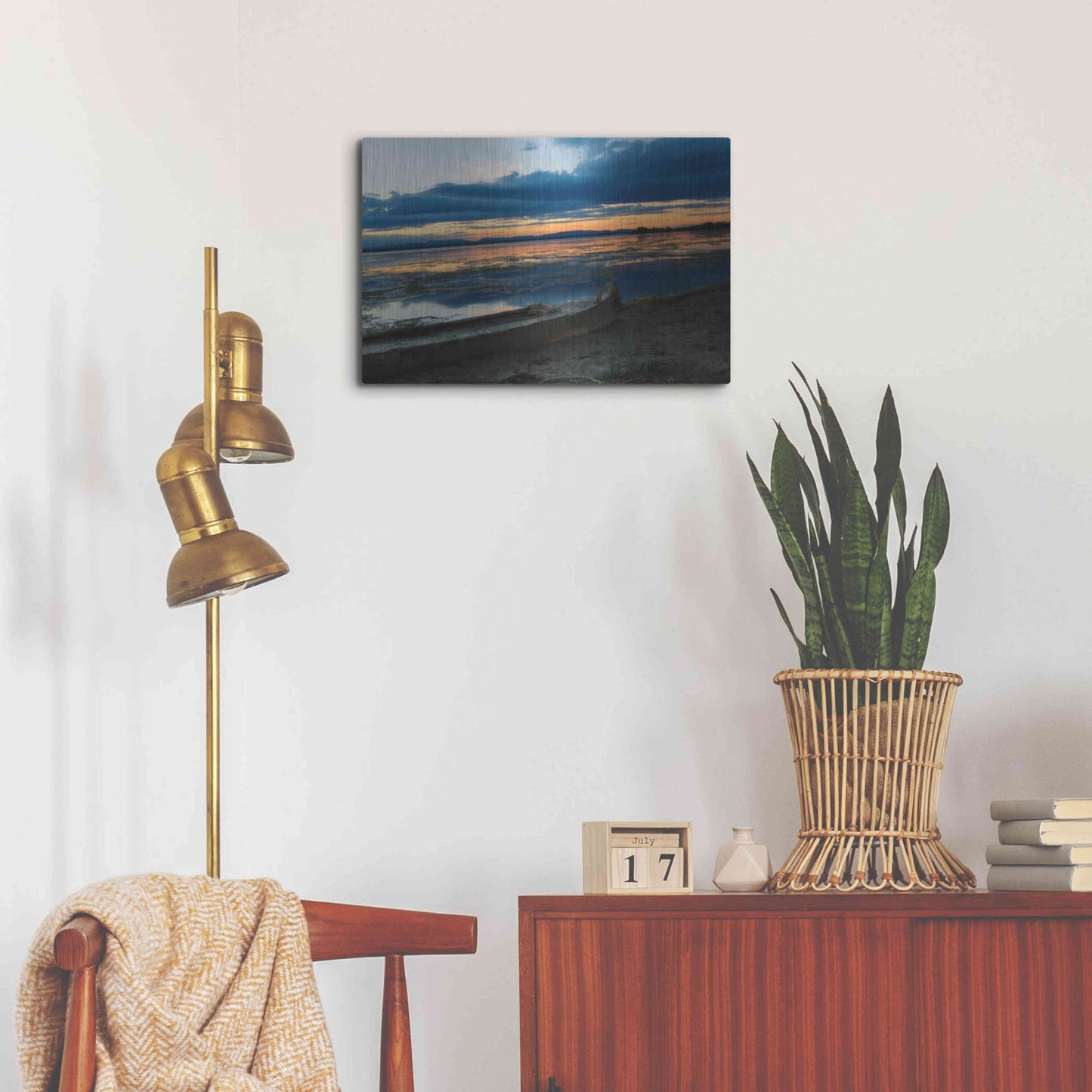 Luxe Metal Art 'Complementary colors in Nature' by Sebastien Lory, Metal Wall Art,24x16