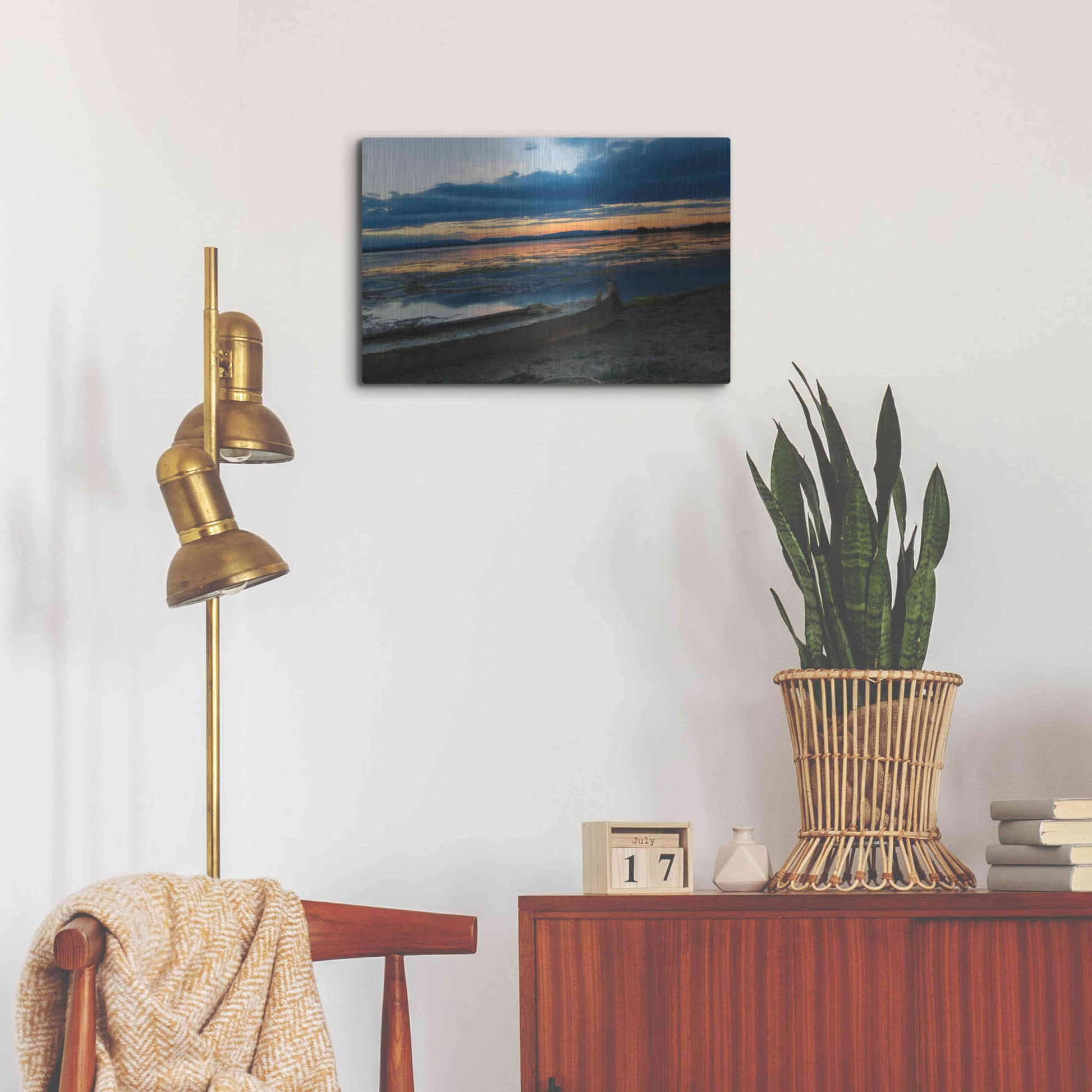 Luxe Metal Art 'Complementary colors in Nature' by Sebastien Lory, Metal Wall Art,24x16