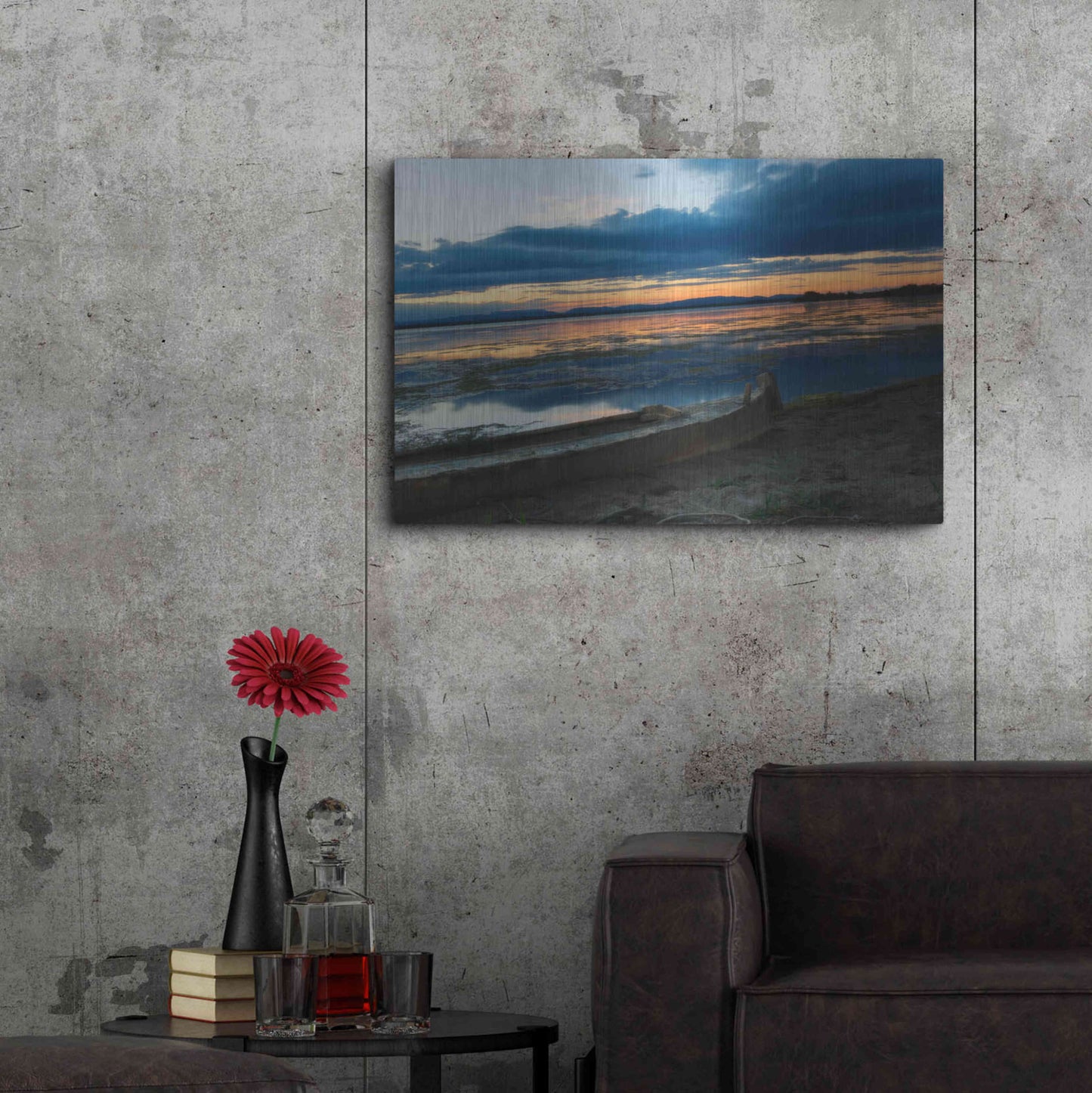 Luxe Metal Art 'Complementary colors in Nature' by Sebastien Lory, Metal Wall Art,36x24