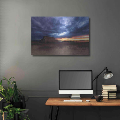 Luxe Metal Art 'Stormy Sky' by Sebastien Lory, Metal Wall Art,36x24