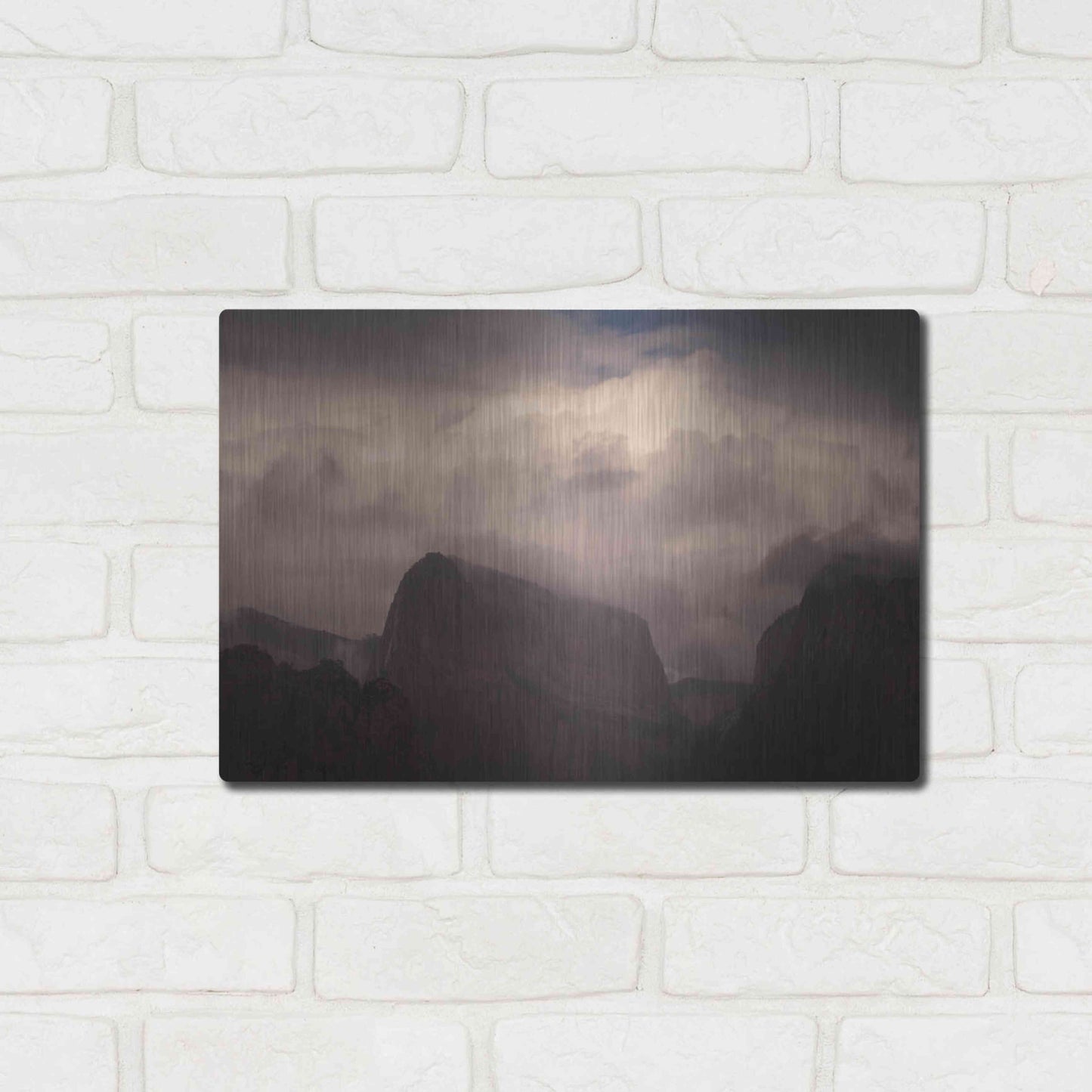 Luxe Metal Art 'In Clouds' by Sebastien Lory, Metal Wall Art,16x12