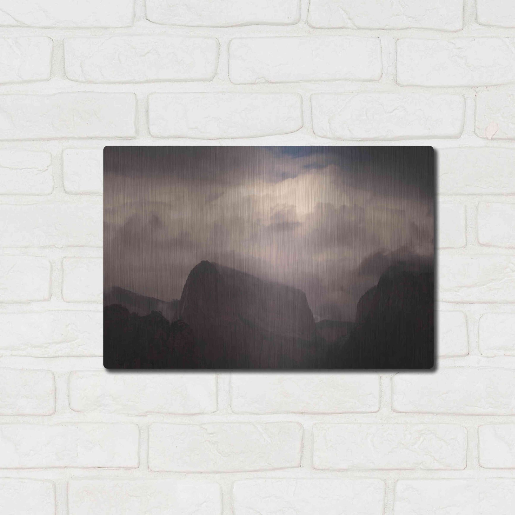 Luxe Metal Art 'In Clouds' by Sebastien Lory, Metal Wall Art,16x12