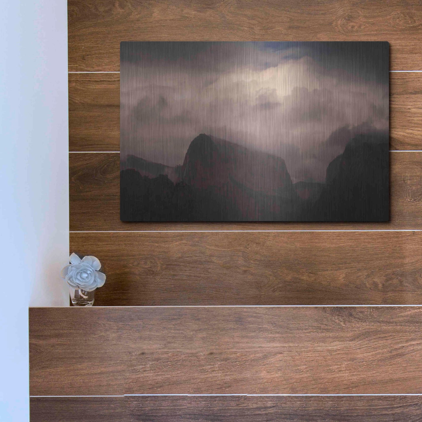 Luxe Metal Art 'In Clouds' by Sebastien Lory, Metal Wall Art,16x12