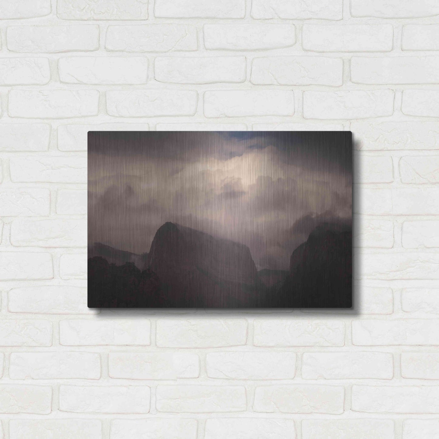 Luxe Metal Art 'In Clouds' by Sebastien Lory, Metal Wall Art,24x16