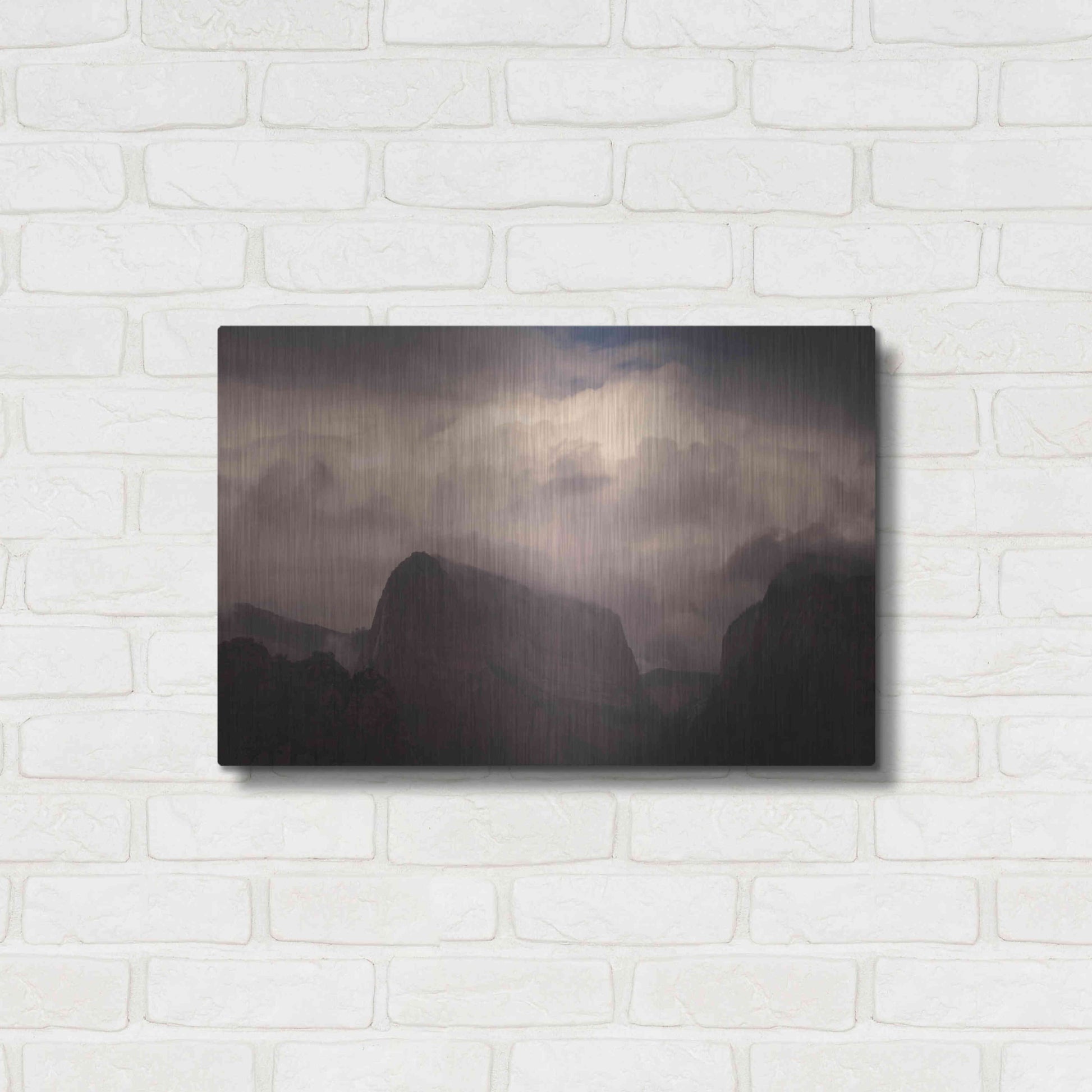Luxe Metal Art 'In Clouds' by Sebastien Lory, Metal Wall Art,24x16