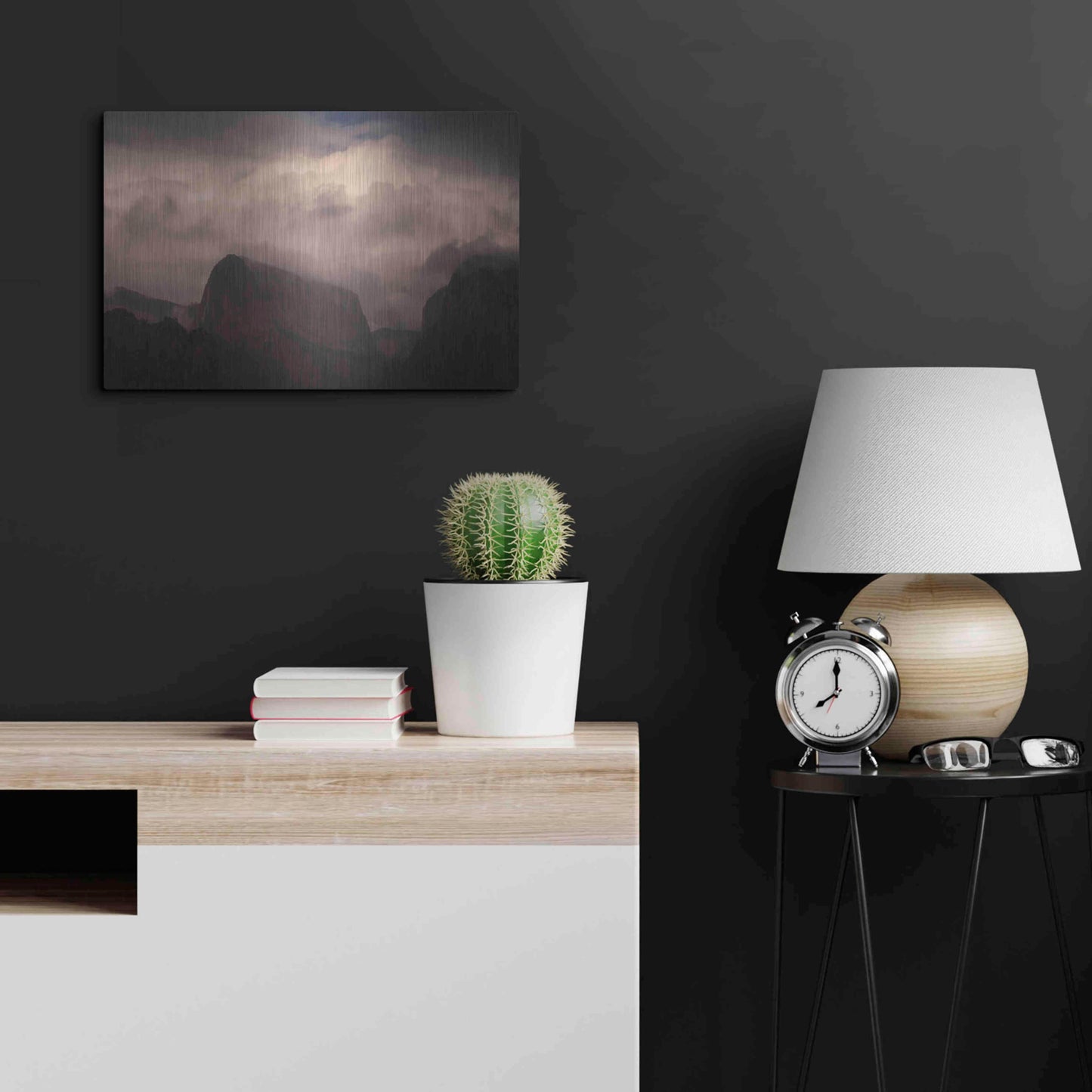 Luxe Metal Art 'In Clouds' by Sebastien Lory, Metal Wall Art,24x16