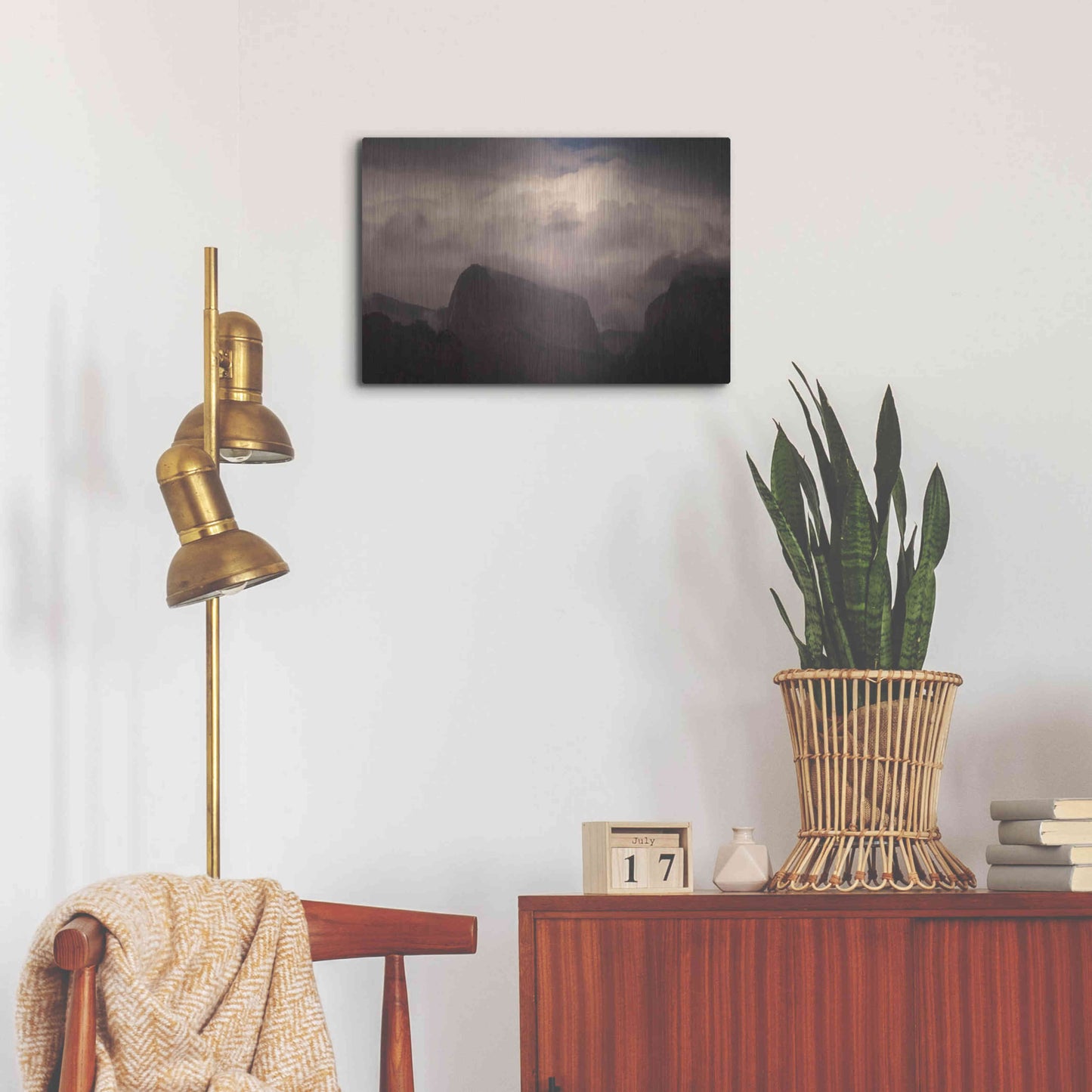 Luxe Metal Art 'In Clouds' by Sebastien Lory, Metal Wall Art,24x16