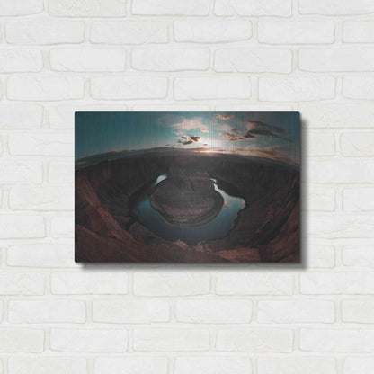 Luxe Metal Art 'Horseshoe Bend Sunset' by Sebastien Lory, Metal Wall Art,24x16