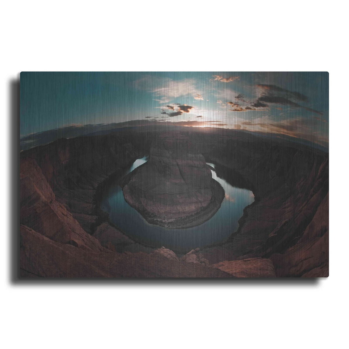 'Horseshoe Bend Sunset' by Sebastien Lory – Metal Wall Art