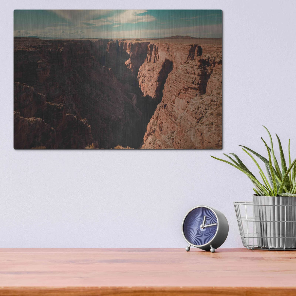 'Mistery Canyon III' by Sebastien Lory – Metal Wall Art, 16x12 room view