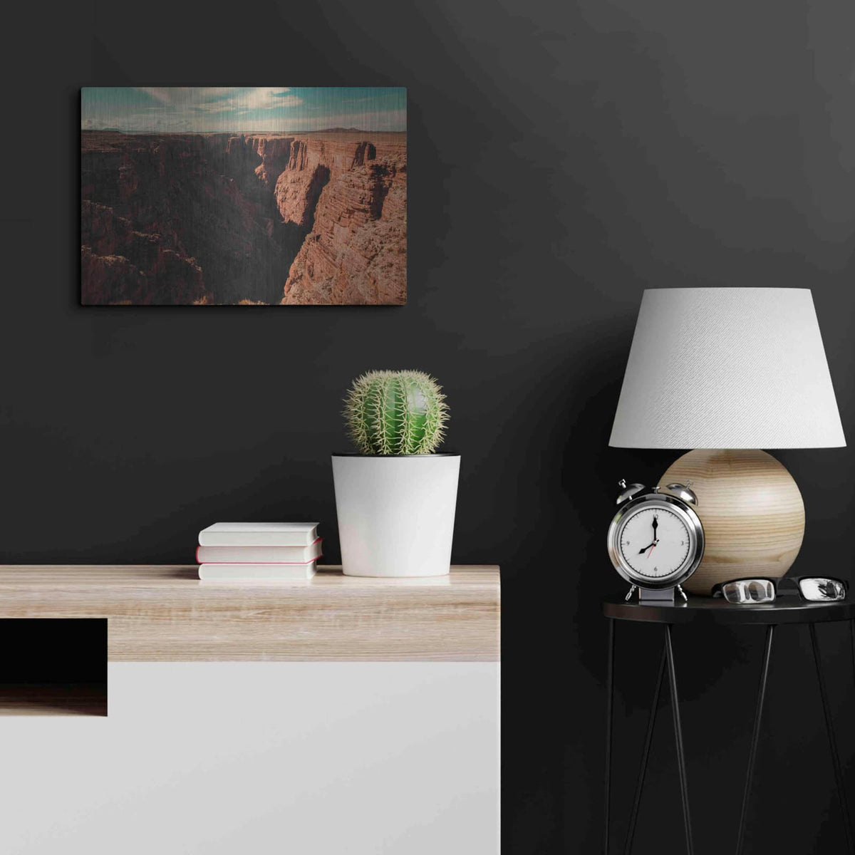 'Mistery Canyon III' by Sebastien Lory – Metal Wall Art, 24x16 room view