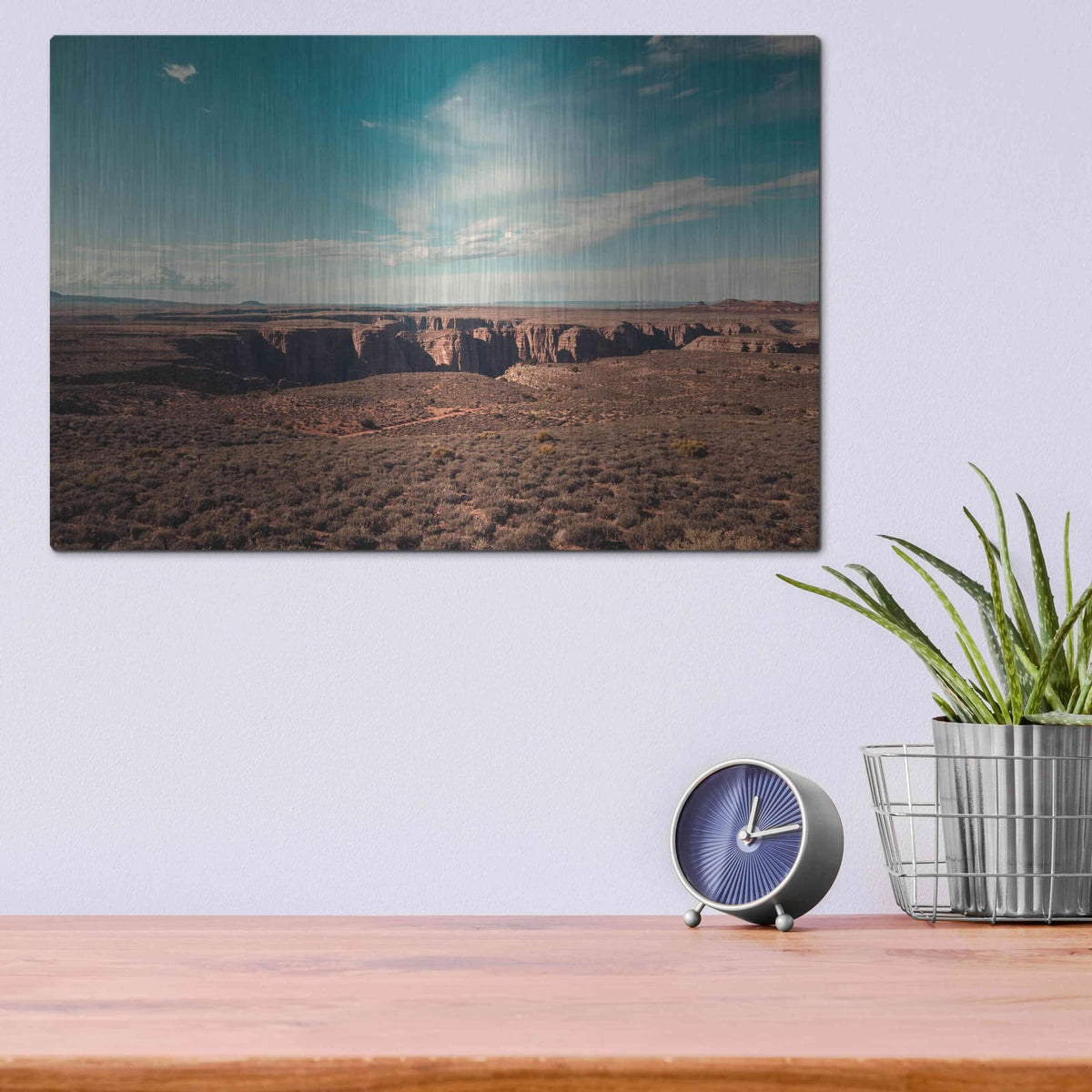 'Mistery Canyon IV' by Sebastien Lory – Metal Wall Art, 16x12 room view