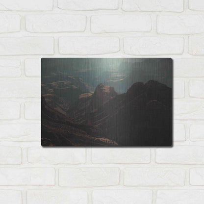 Luxe Metal Art 'Mountains' by Sebastien Lory, Metal Wall Art,16x12