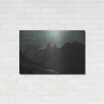 Luxe Metal Art 'Mountains' by Sebastien Lory, Metal Wall Art,36x24