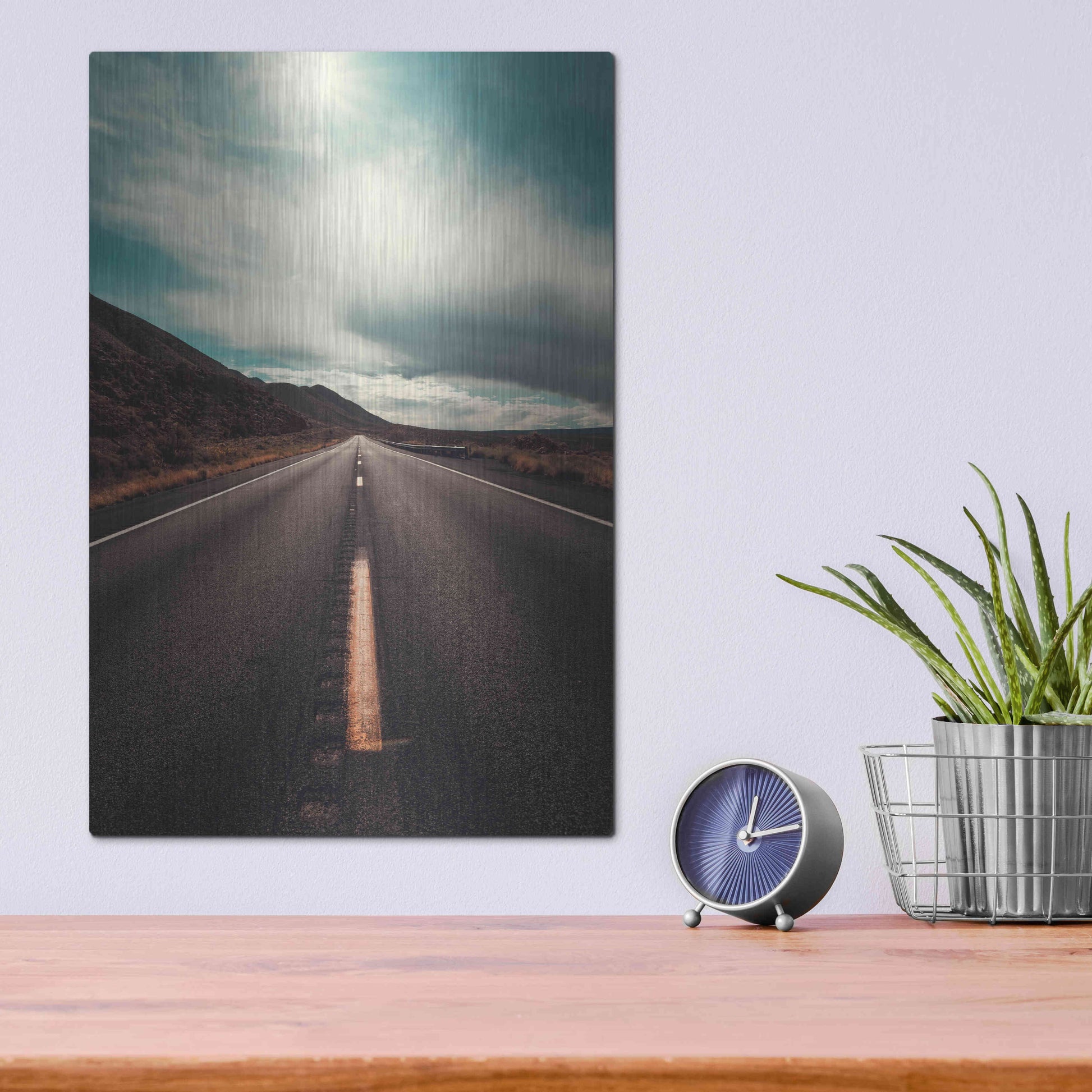 Luxe Metal Art 'Travel Utah Vertical' by Sebastien Lory, Metal Wall Art,12x16