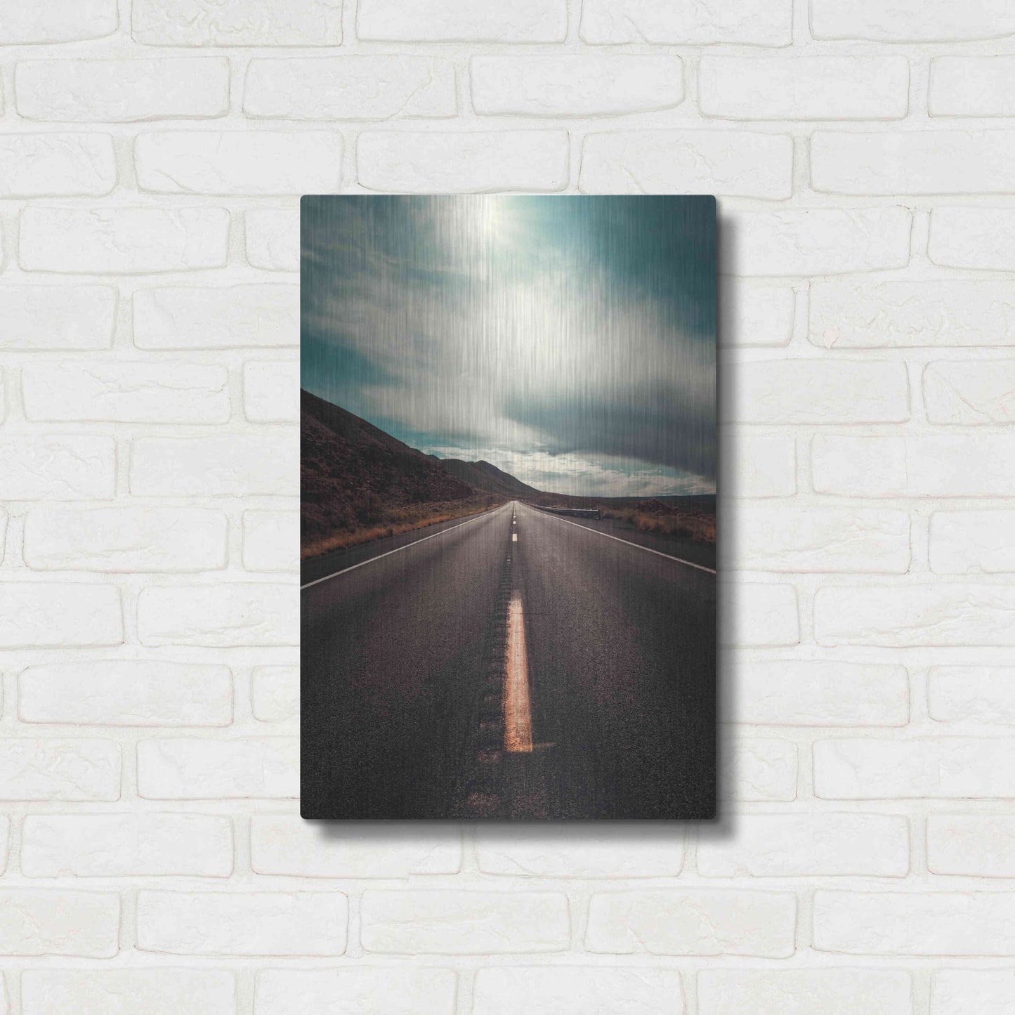 Luxe Metal Art 'Travel Utah Vertical' by Sebastien Lory, Metal Wall Art,16x24