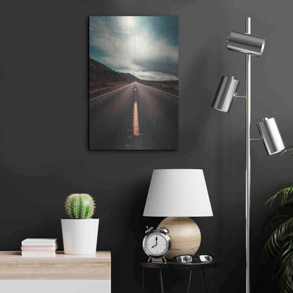 Luxe Metal Art 'Travel Utah Vertical' by Sebastien Lory, Metal Wall Art,16x24