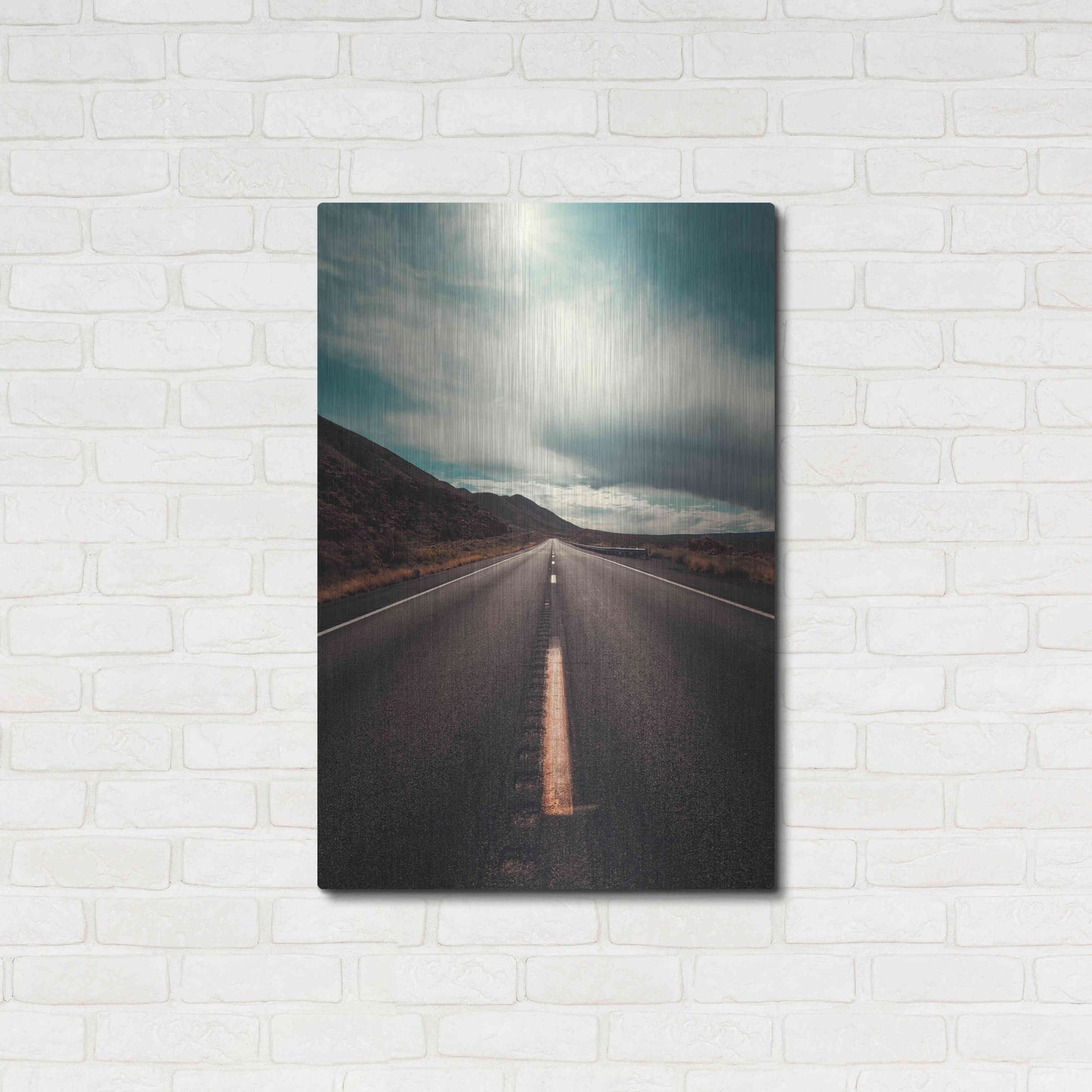 Luxe Metal Art 'Travel Utah Vertical' by Sebastien Lory, Metal Wall Art,24x36