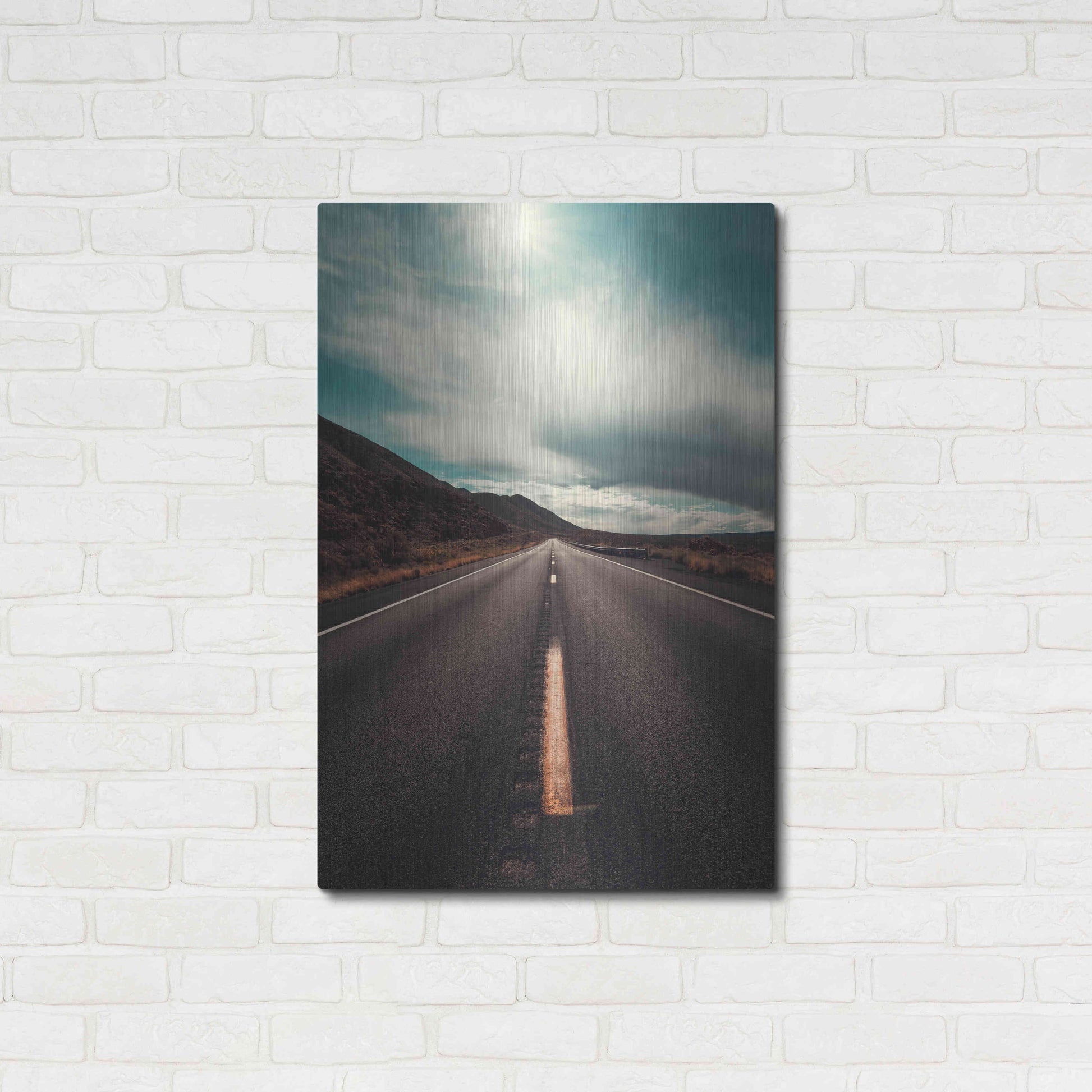 Luxe Metal Art 'Travel Utah Vertical' by Sebastien Lory, Metal Wall Art,24x36