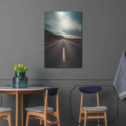 Luxe Metal Art 'Travel Utah Vertical' by Sebastien Lory, Metal Wall Art,24x36