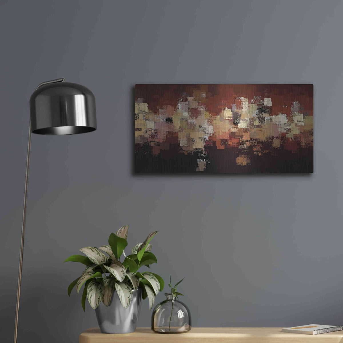 'The Edge of Eternity' by David Manlove – Metal Wall Art, 24x12 room view