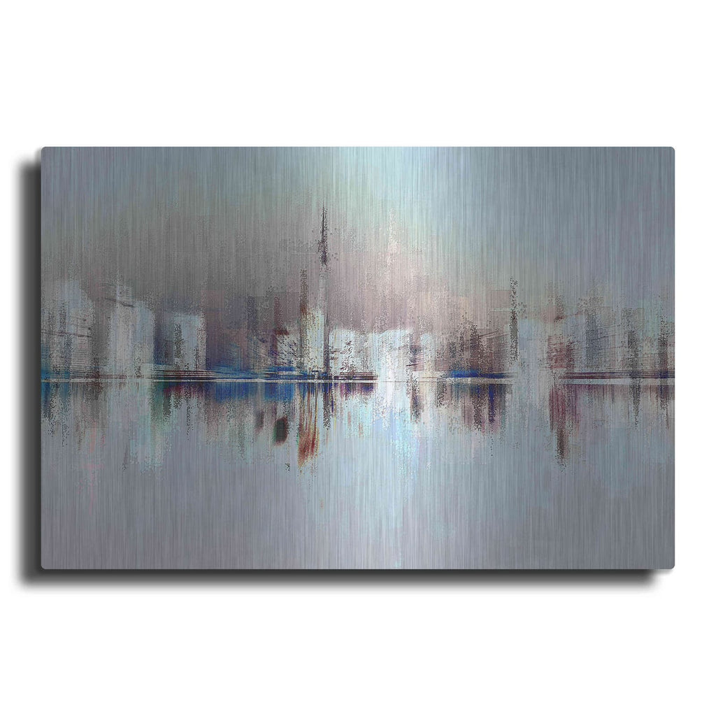 'City of Pastels' by David Manlove – Metal Wall Art