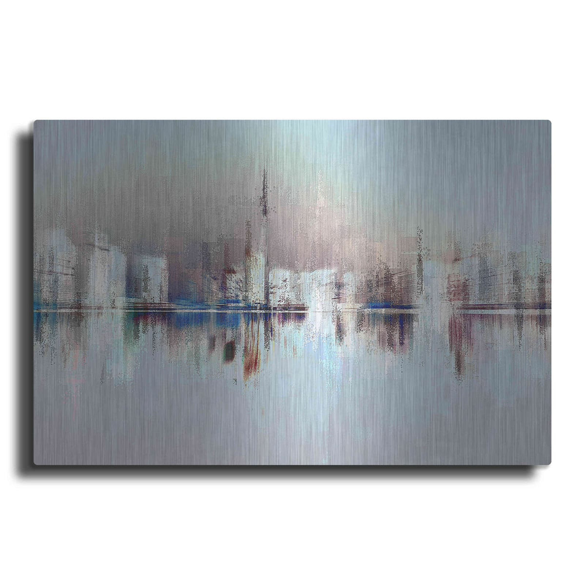 'City of Pastels' by David Manlove – Metal Wall Art