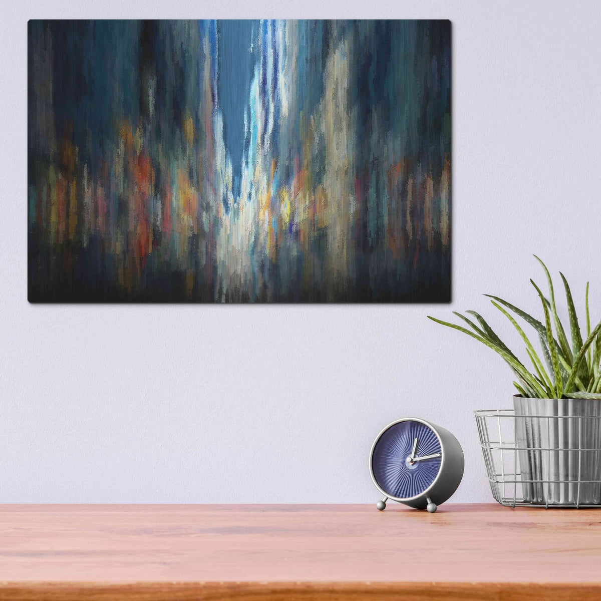 'Downtown7' by David Manlove – Metal Wall Art, 16x12 room view