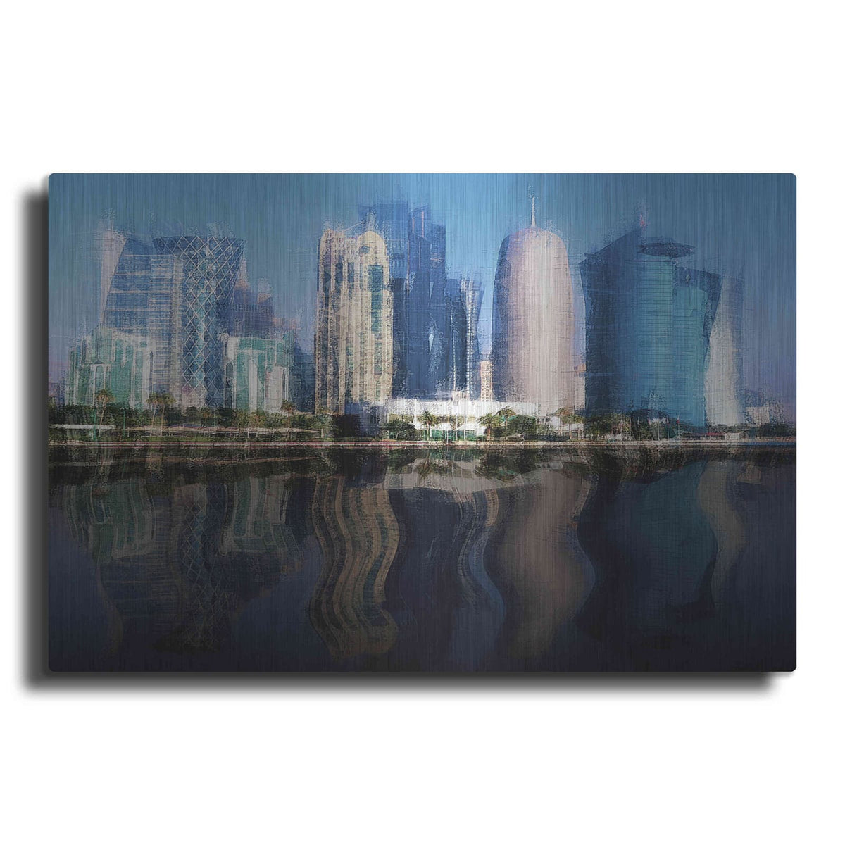 'City of the Future' by David Manlove – Metal Wall Art