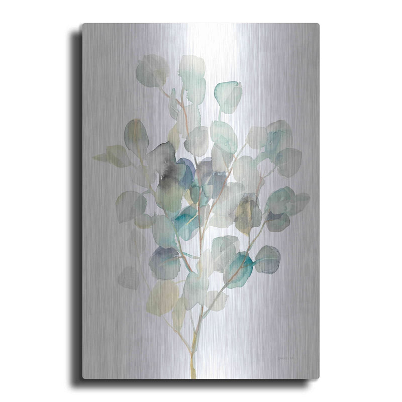 'Eucalyptus III White' by Danhui Nai – Metal Wall Art