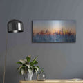 'Metro Morning 2' by David Manlove – Metal Wall Art, 24x12 room view
