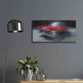 'Red Thunderbird' by David Manlove – Metal Wall Art, 24x12 room view