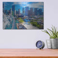 'Pleasure City' by David Manlove – Metal Wall Art, 16x12 room view