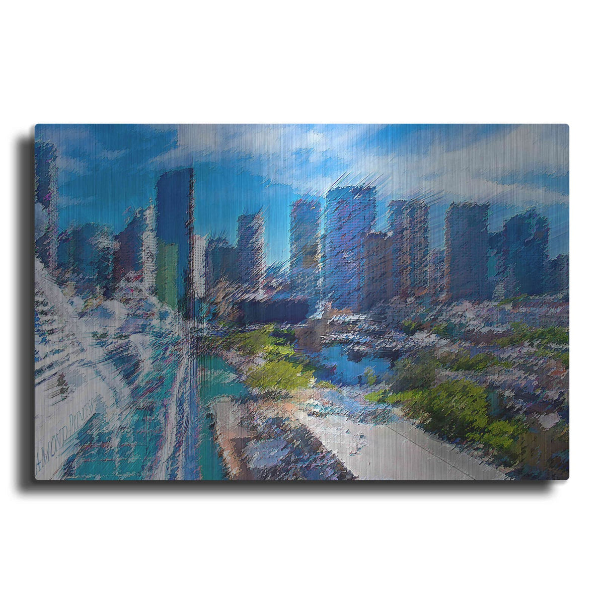 'Pleasure City' by David Manlove – Metal Wall Art