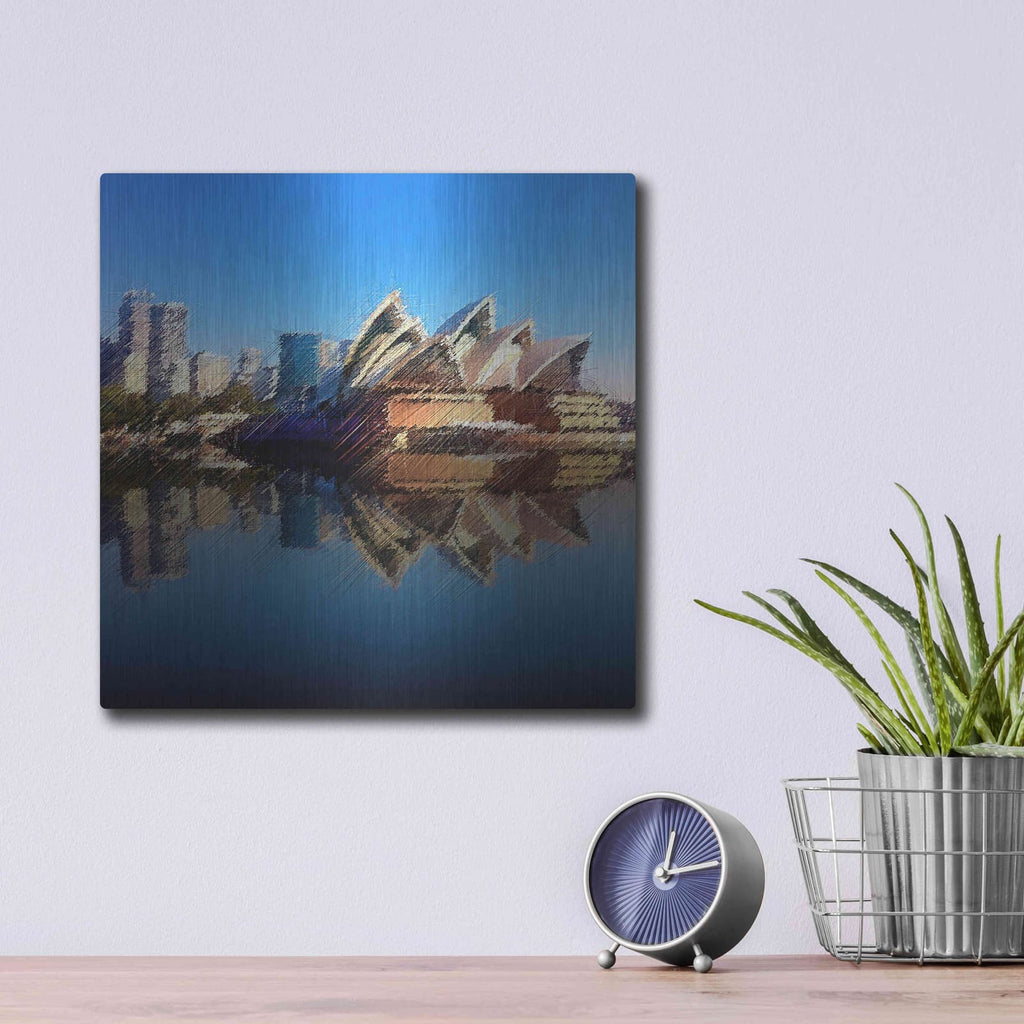 'The Opera House' by David Manlove – Metal Wall Art, 12x12 room view