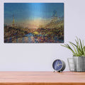 'Seine River Abstract' by David Manlove – Metal Wall Art, 16x12 room view