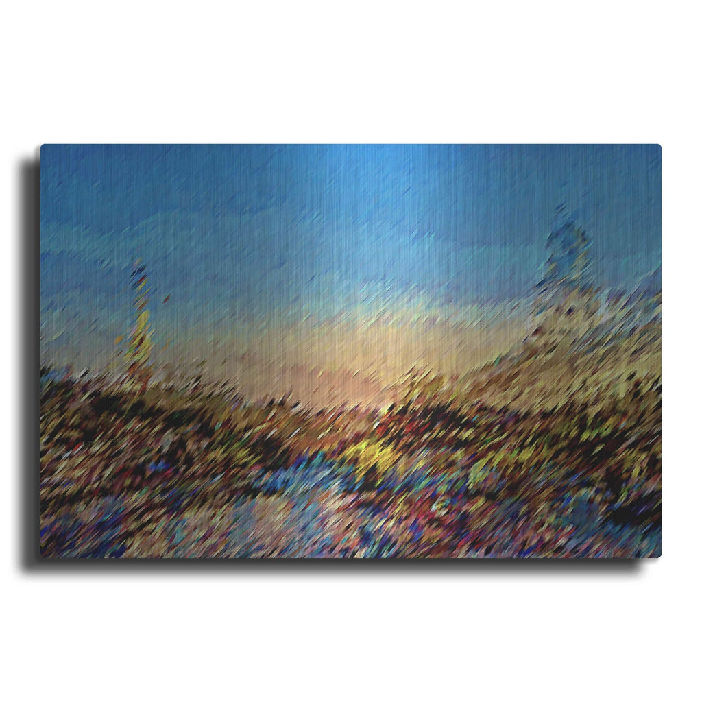 'Seine River Abstract' by David Manlove – Metal Wall Art