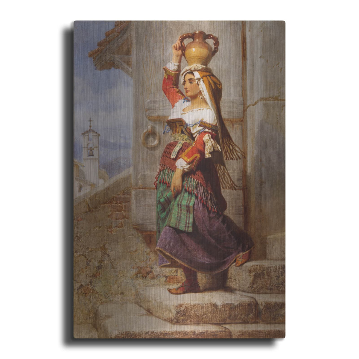 'A Roman Water Carrier' by Luxe Metal Portfolio – Metal Wall Art