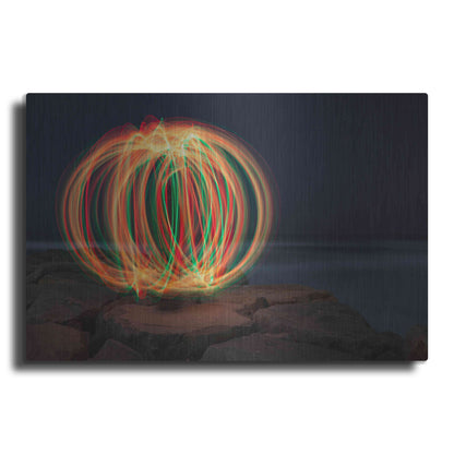 Luxe Metal Art 'Christmas Ball' by Chris Moyer, Metal Wall Art