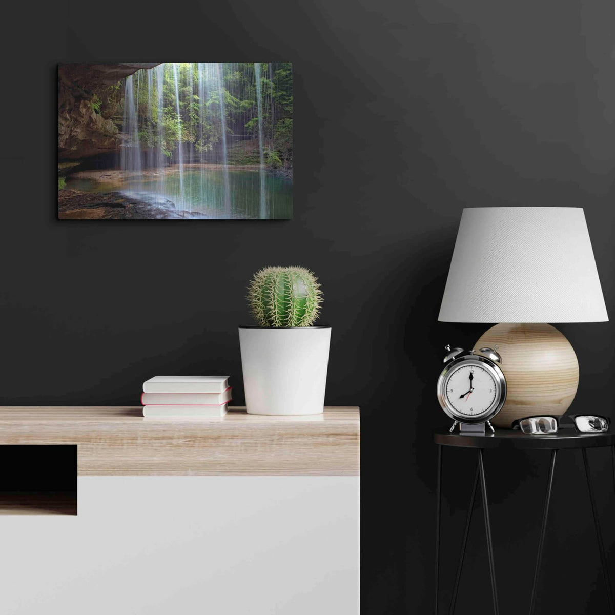 'Alabama Caney Creek Veil' by Mike Jones – Metal Wall Art, 24x16 room view