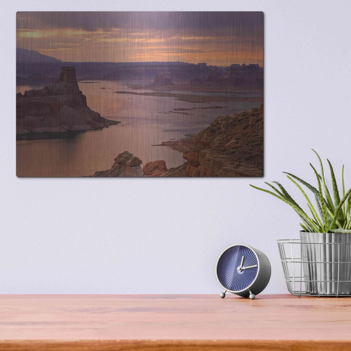 'Alstrom Point Sunrise' by Mike Jones – Metal Wall Art, 16x12 room view