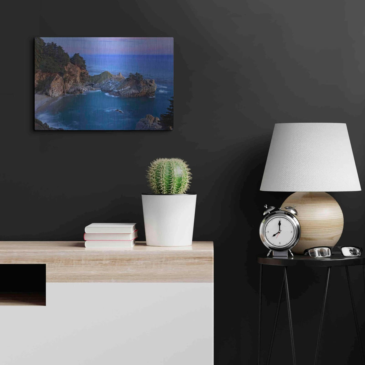 'Big Sur McWay Falls' by Mike Jones – Metal Wall Art, 24x16 room view