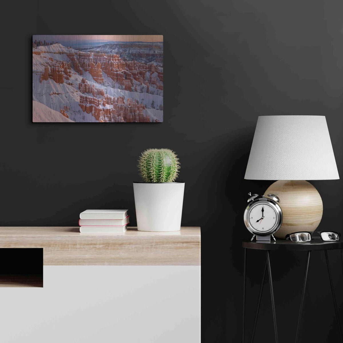 'Bryce Sunrise At Sunriset' by Mike Jones – Metal Wall Art, 24x16 room view