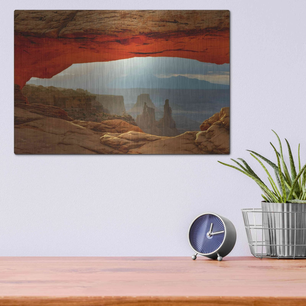 'Canyonlands Mesa Arch' by Mike Jones – Metal Wall Art, 16x12 room view