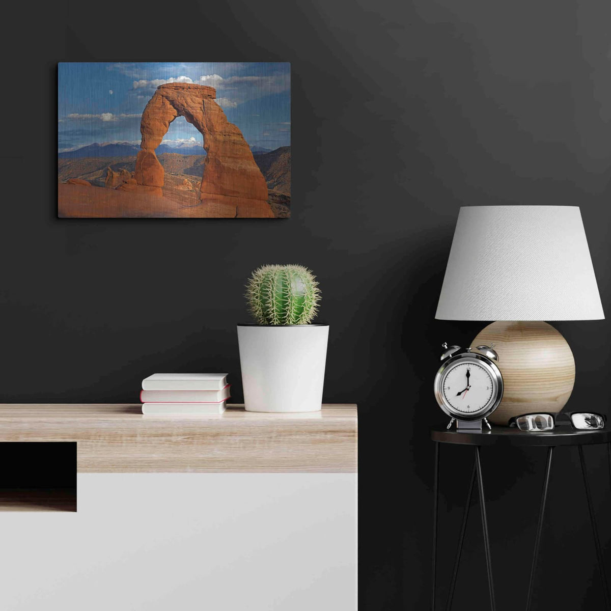 'Delicate Arch Sunset' by Mike Jones – Metal Wall Art, 24x16 room view