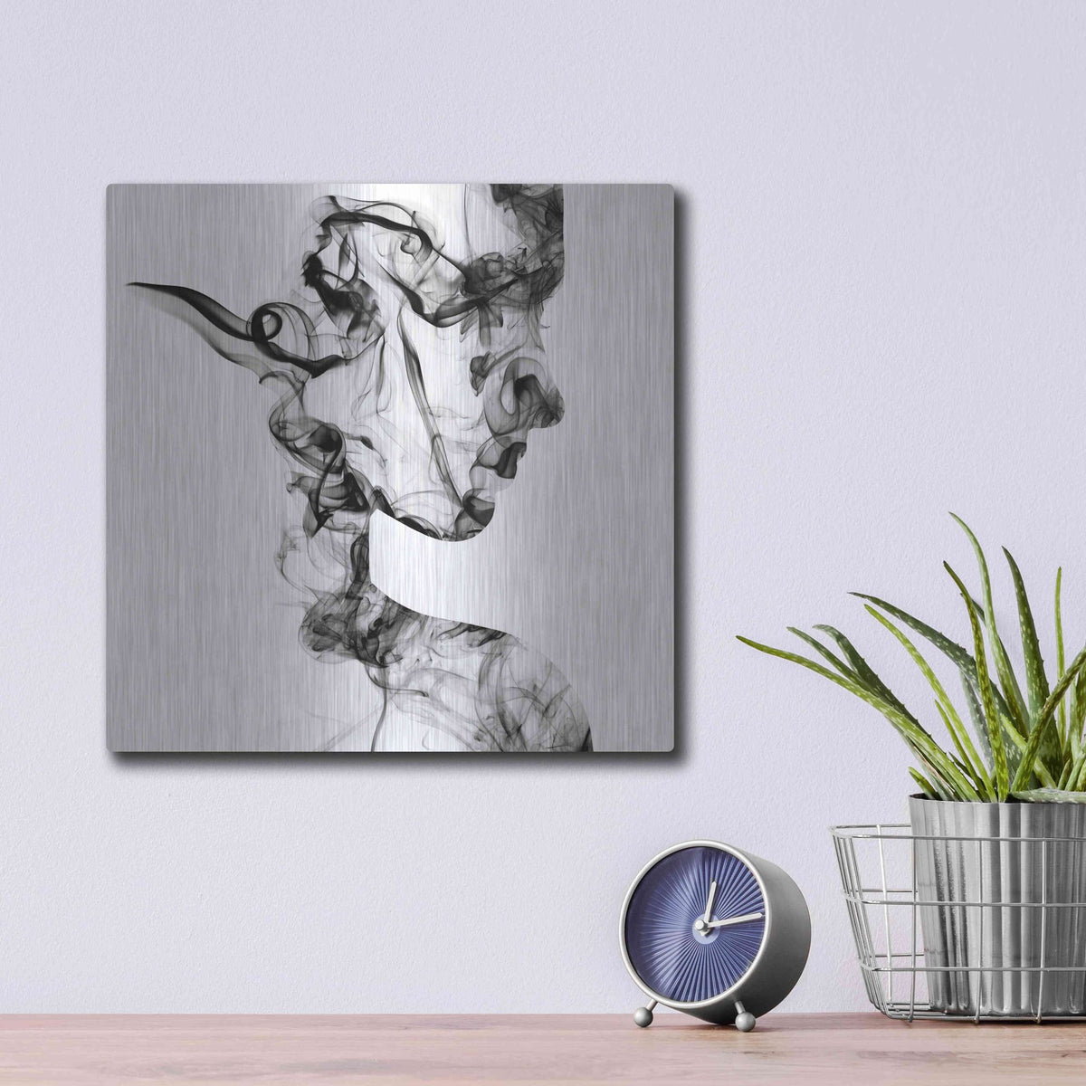 Luxe Metal Art 'Dissolve' Metal Wall Art,12x12