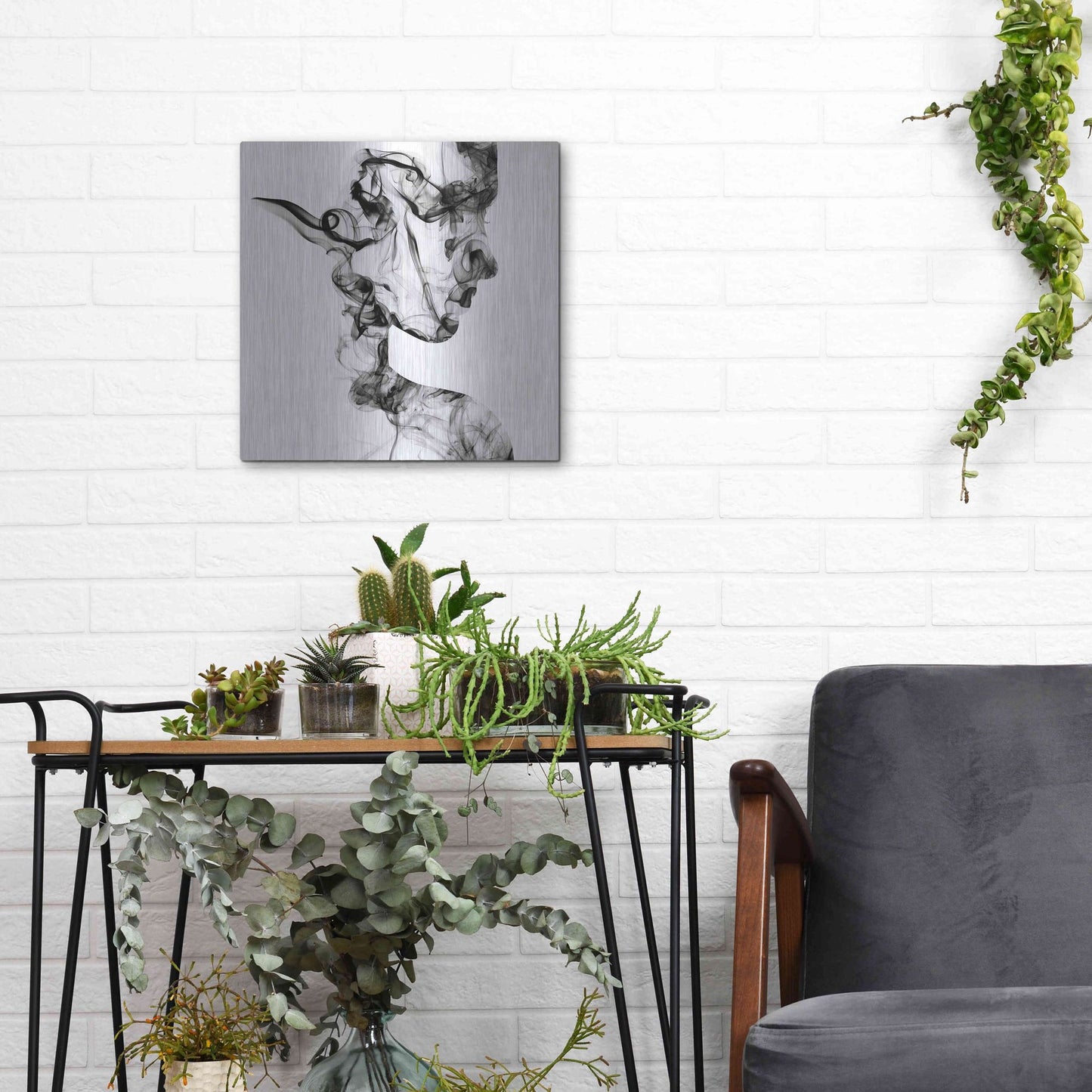 Luxe Metal Art 'Dissolve' Metal Wall Art,12x12